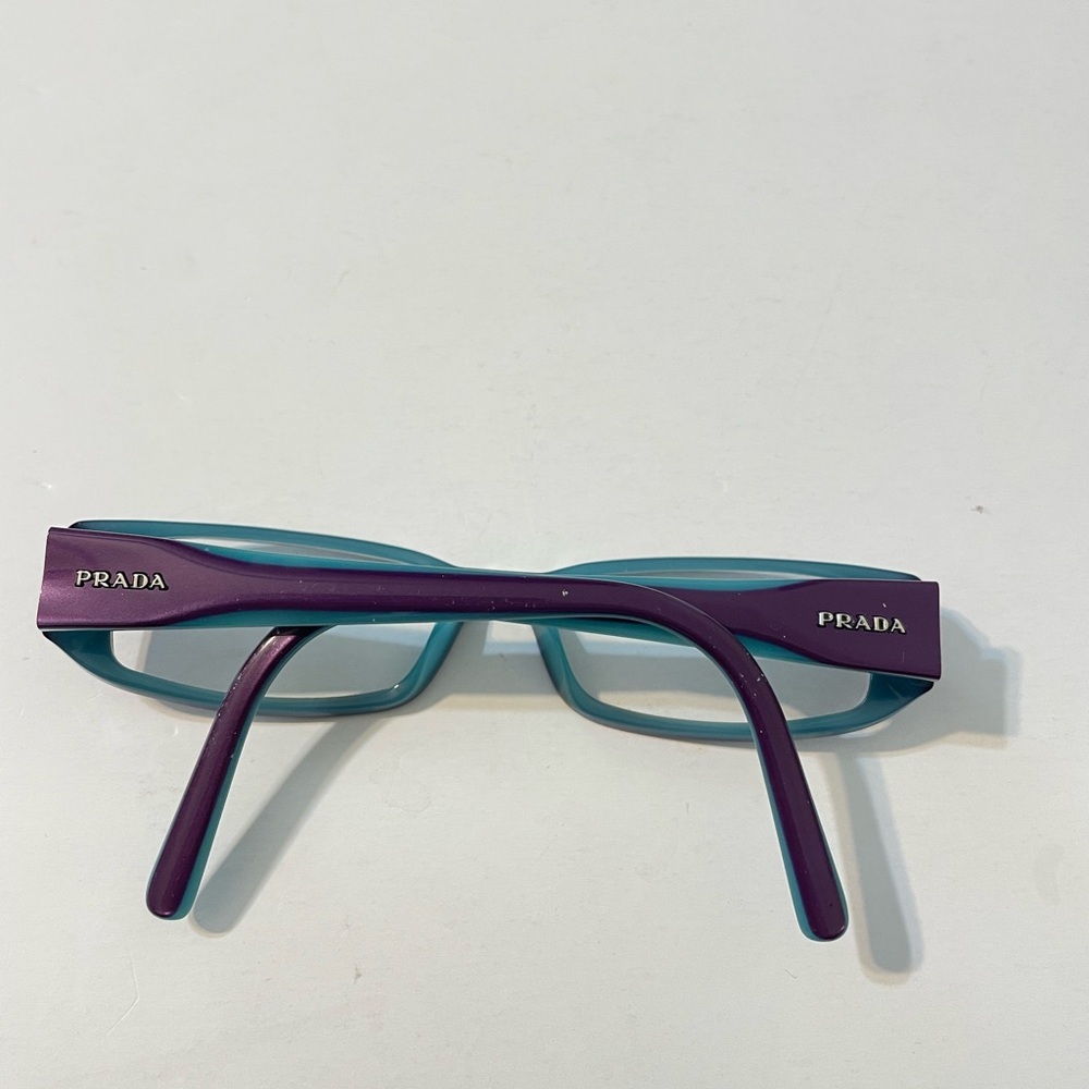 Prada Teal and Violet Eyewear Frames Only